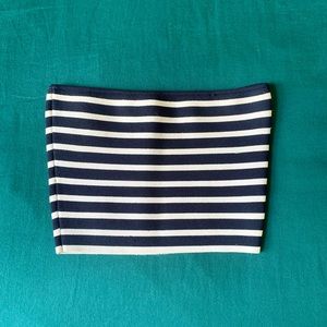 Babaton Tube Top XS (navy/white)